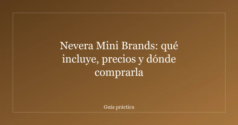 Nevera Mini Brands: qué incluye, precios y dónde comprarla