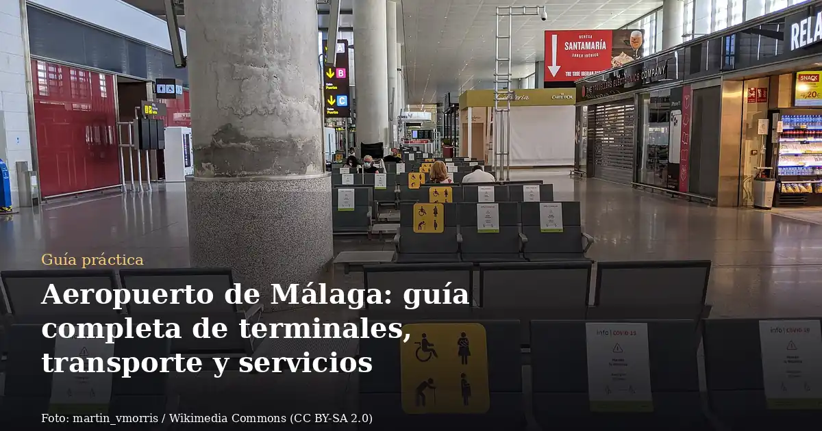 Aeropuerto de Málaga: guía completa de terminales, transporte y servicios