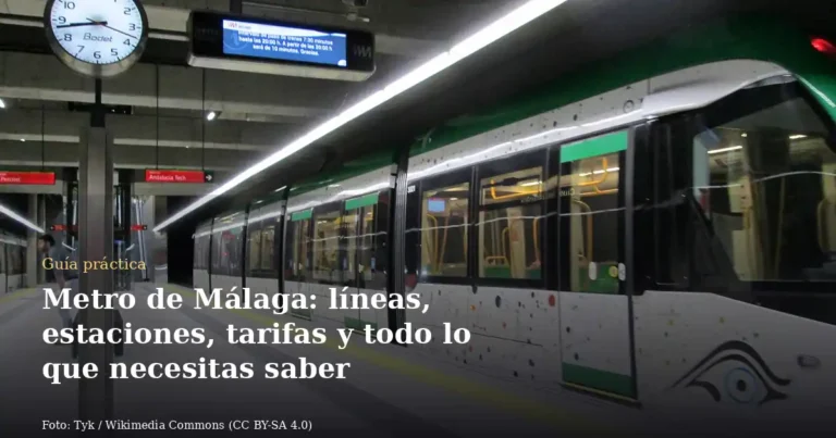 Metro de Málaga: líneas, estaciones, tarifas y todo lo que necesitas saber