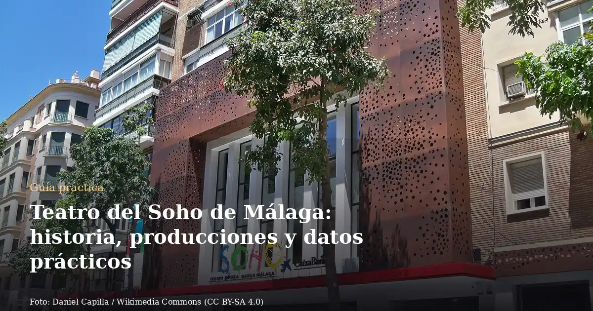 Teatro del Soho de Málaga: historia, producciones y datos prácticos